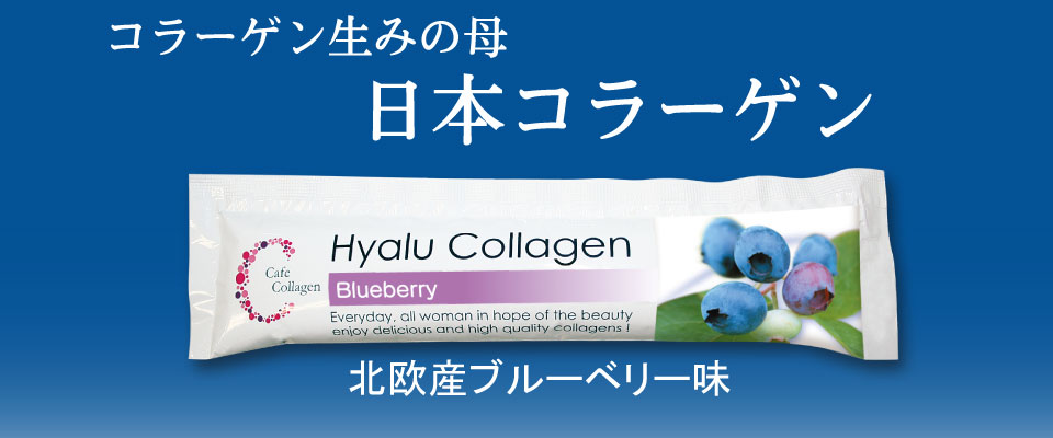コラーゲン生みの母、日本コラーゲン　北欧産ブルーベリー味