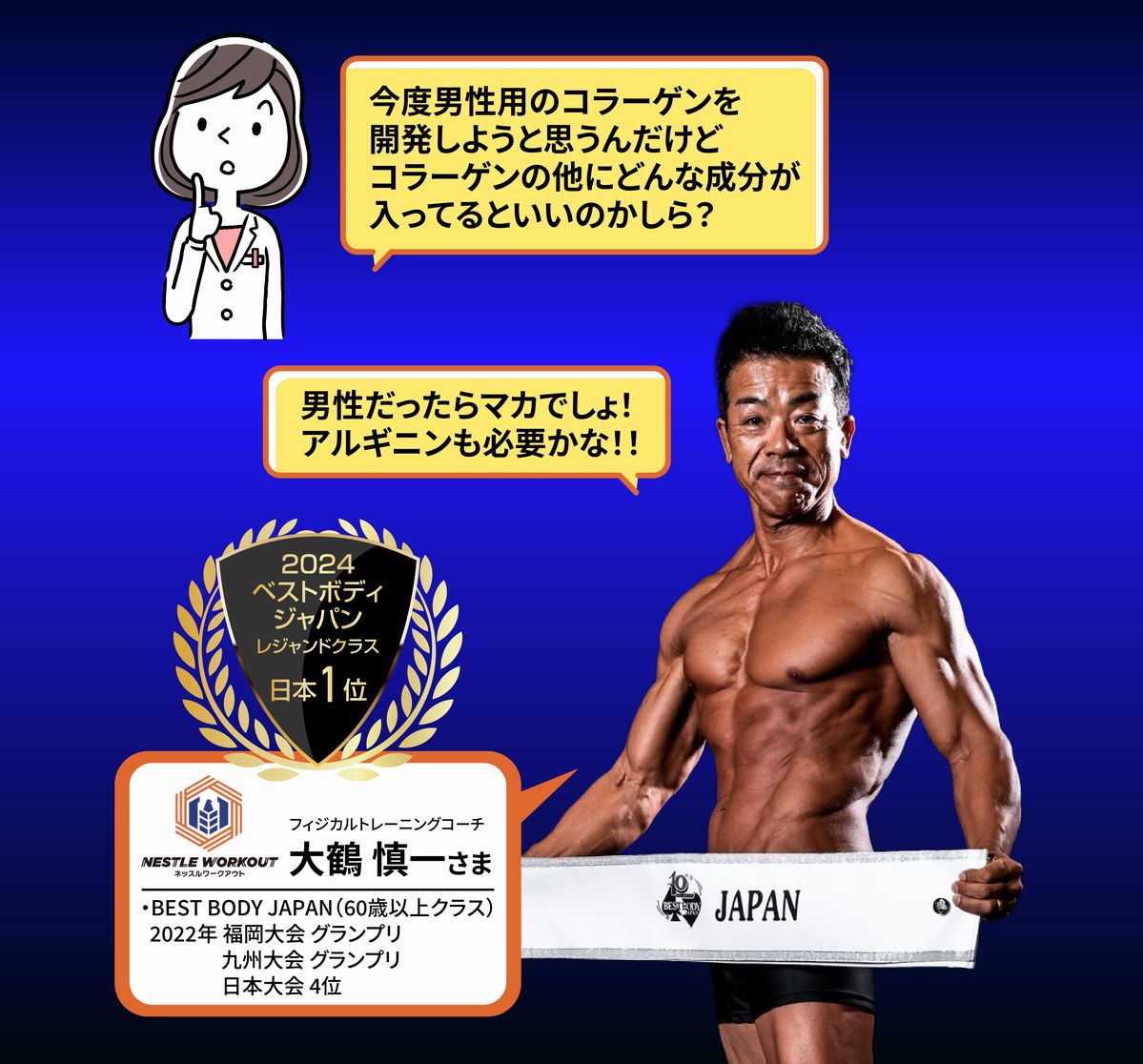 マッスル男のコラーゲン