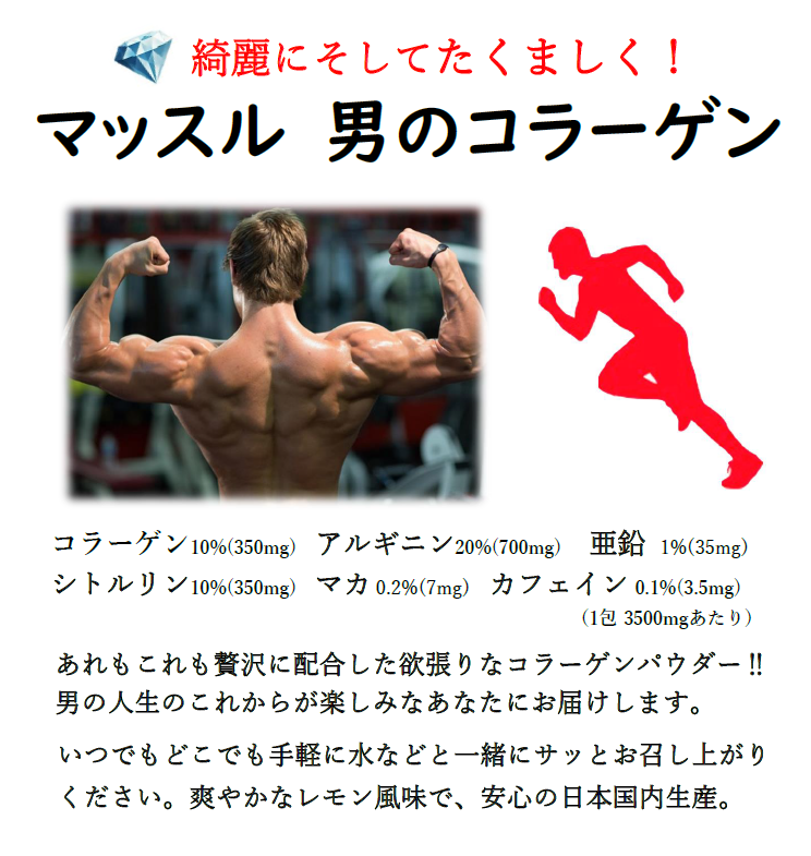 マッスル男のコラーゲン
